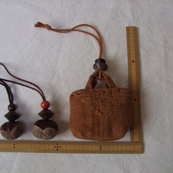 ハンドメイド・古布絣 リメイク ファスナーショルダーバック②