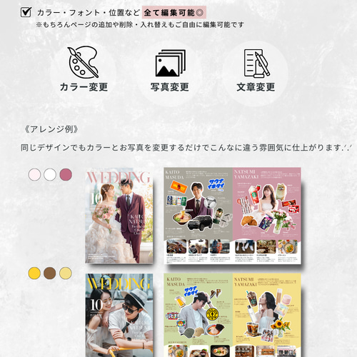 全12ページ選べる！】プロフィールブック(CANVA操作・加工ガイド・入稿