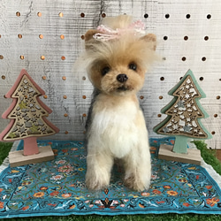 アフガンハウンド（リラックスポーズ） 羊毛フェルト コーギー大好き