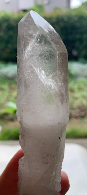 ヒマラヤ水晶　マスタークリスタル　ヘキサゴンファセット　マニカラン　ワンドとしても使えます