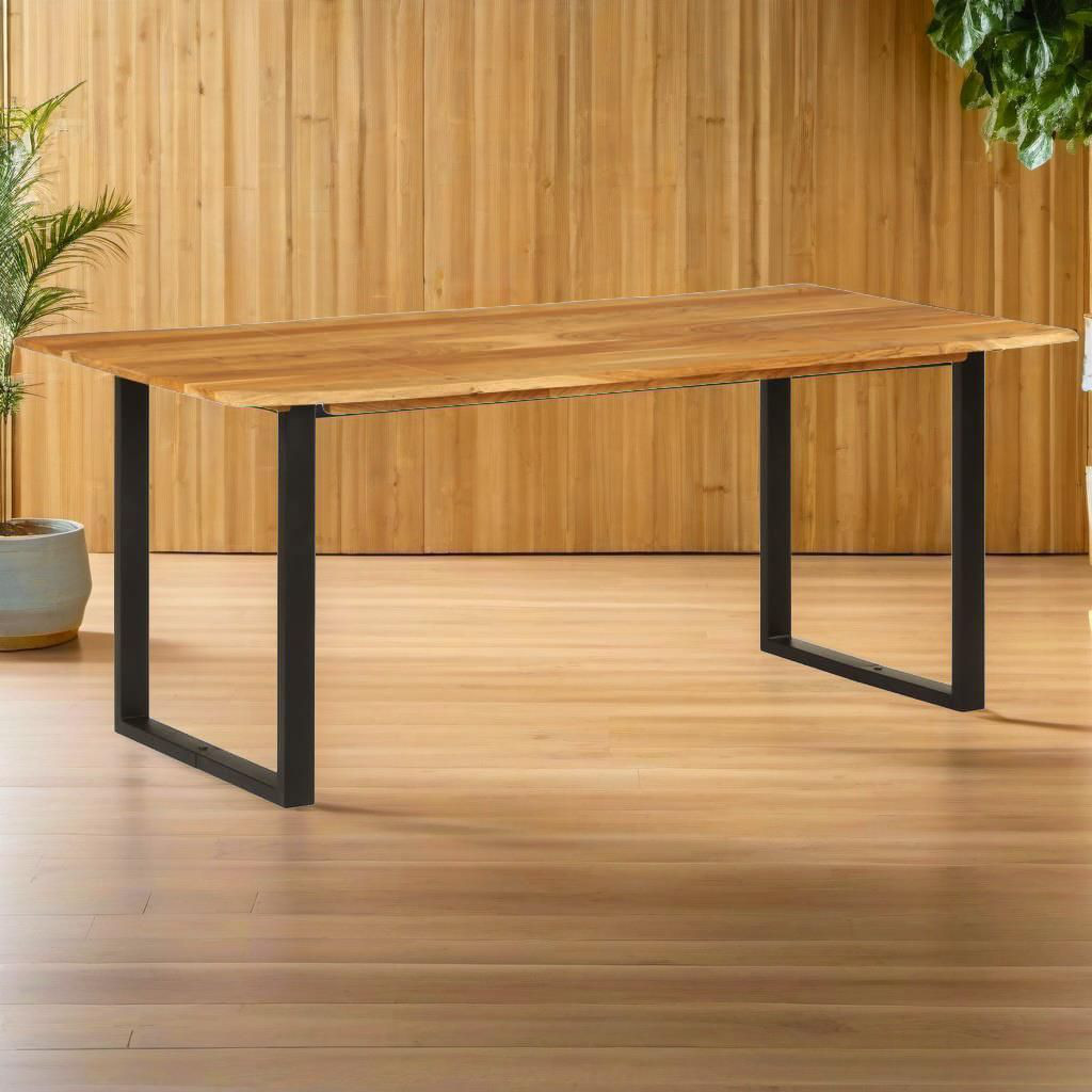 家具 ダイニングテーブル テーブル アカシア無垢材ダイニングテーブル 180x90x76cm モダン おしゃれ キッチン