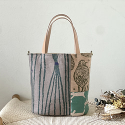 ⚮̈ミナペルホネン anemone × ヌビ まるっこトート ヌビバッグ トート