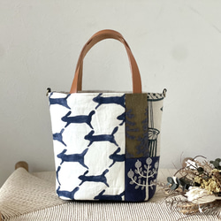 ⚮̈ミナペルホネン jungle relief シプリバッグ 巾着ショルダーバッグ