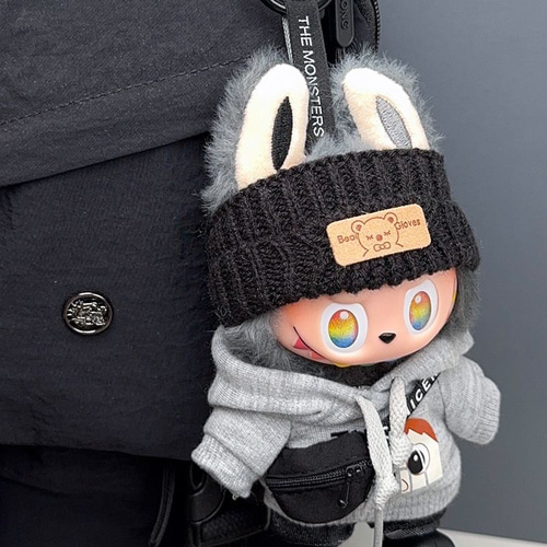 ラブブ服 17cmらぶふ服 着せ替えlabubu洋服 ぬい服 ぬいぐるみ服 5点