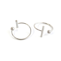 esr17 [2 件裝] 桿球開口環接頭，適用於 14-16 號尺寸，醫用級 316L 不鏽鋼 第4張的照片