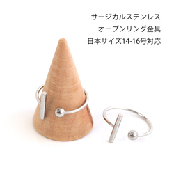 esr17 [2 件裝] 桿球開口環接頭，適用於 14-16 號尺寸，醫用級 316L 不鏽鋼 第1張的照片