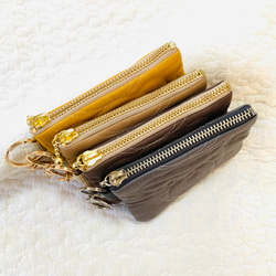 kumasan コインケース　H9W12.5 くまキルト　小銭入れ　小物入れ　ミニポーチ　可愛い　キーホルダー 3枚目の画像