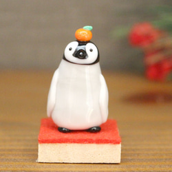 皇帝ペンギンひなのろうそく ガラス その他置物 ガラス工房 Frozen