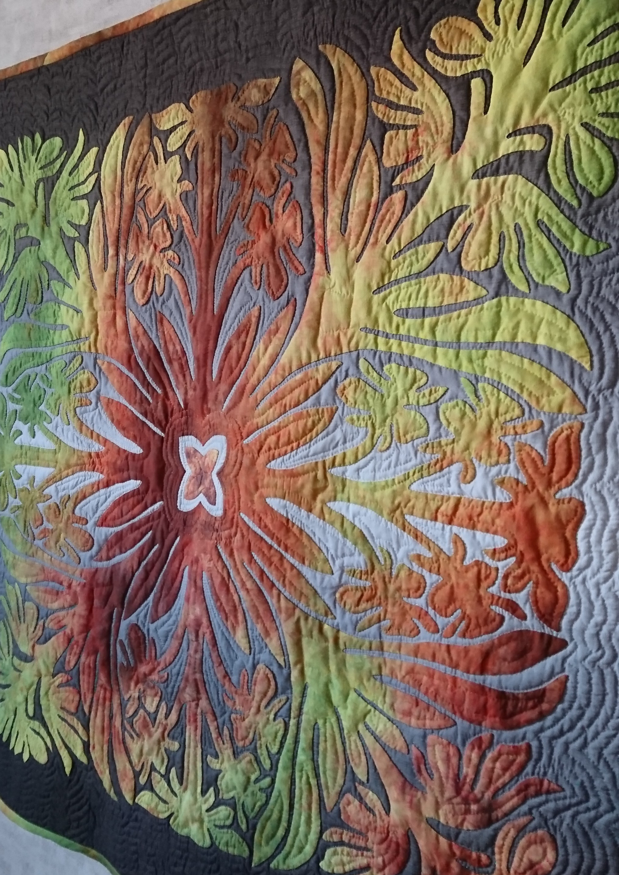 オ−ダ−キルト ブアナニのハワイアンキルト