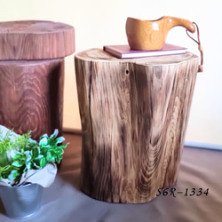 いい香り 東濃ひのき くり抜き シンプル 丸太スツール オーガニック