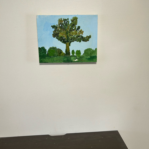 大木 油絵、原画一点物 風景画 絵画 石黒 静 通販 20086549｜Creema