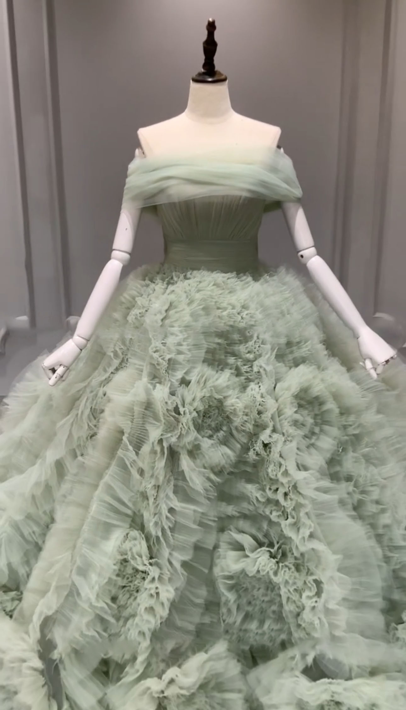 お色直し❤︎ラッフルスカート　マスタード色緑　テラコッタ/レモン色/ブラウンなど　編み上げ　フリル　可愛い　ギャザー花嫁