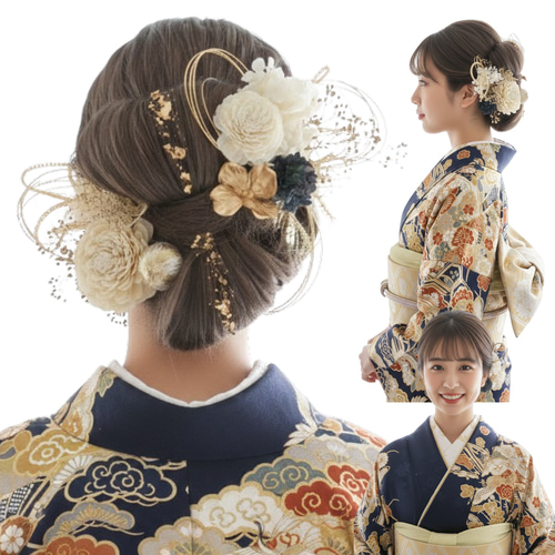 3403 LALALAの髪飾り 成人式用髪飾り成人式 袴 卒業式 和装 振袖