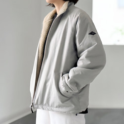 【リバーシブル】防風撥水ナイロン × あったかフリースブルゾン (ユニセックス)【5色展開】『2025新作』 5枚目の画像
