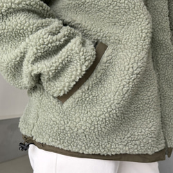 【リバーシブル】防風撥水ナイロン × あったかフリースブルゾン (ユニセックス)【5色展開】『2025新作』 10枚目の画像