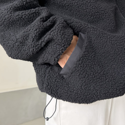 【リバーシブル】防風撥水ナイロン × あったかフリースブルゾン (ユニセックス)【5色展開】『2025新作』 20枚目の画像