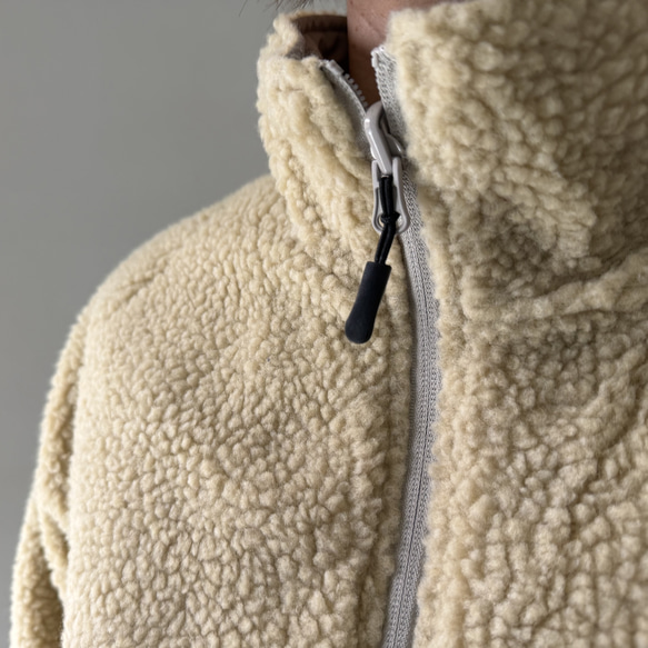 【リバーシブル】防風撥水ナイロン × あったかフリースブルゾン (ユニセックス)【5色展開】『2025新作』 6枚目の画像