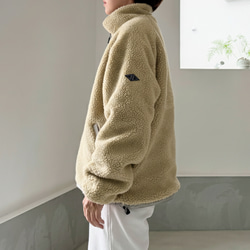 【リバーシブル】防風撥水ナイロン × あったかフリースブルゾン (ユニセックス)【5色展開】『2025新作』 4枚目の画像