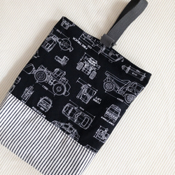 yatto様ご確認用ページ　働く車BLACK　レッスンバッグ　シューズバッグ yatto様ご確認用ページ 働く車BLACK レッスンバッグ シューズバッグ