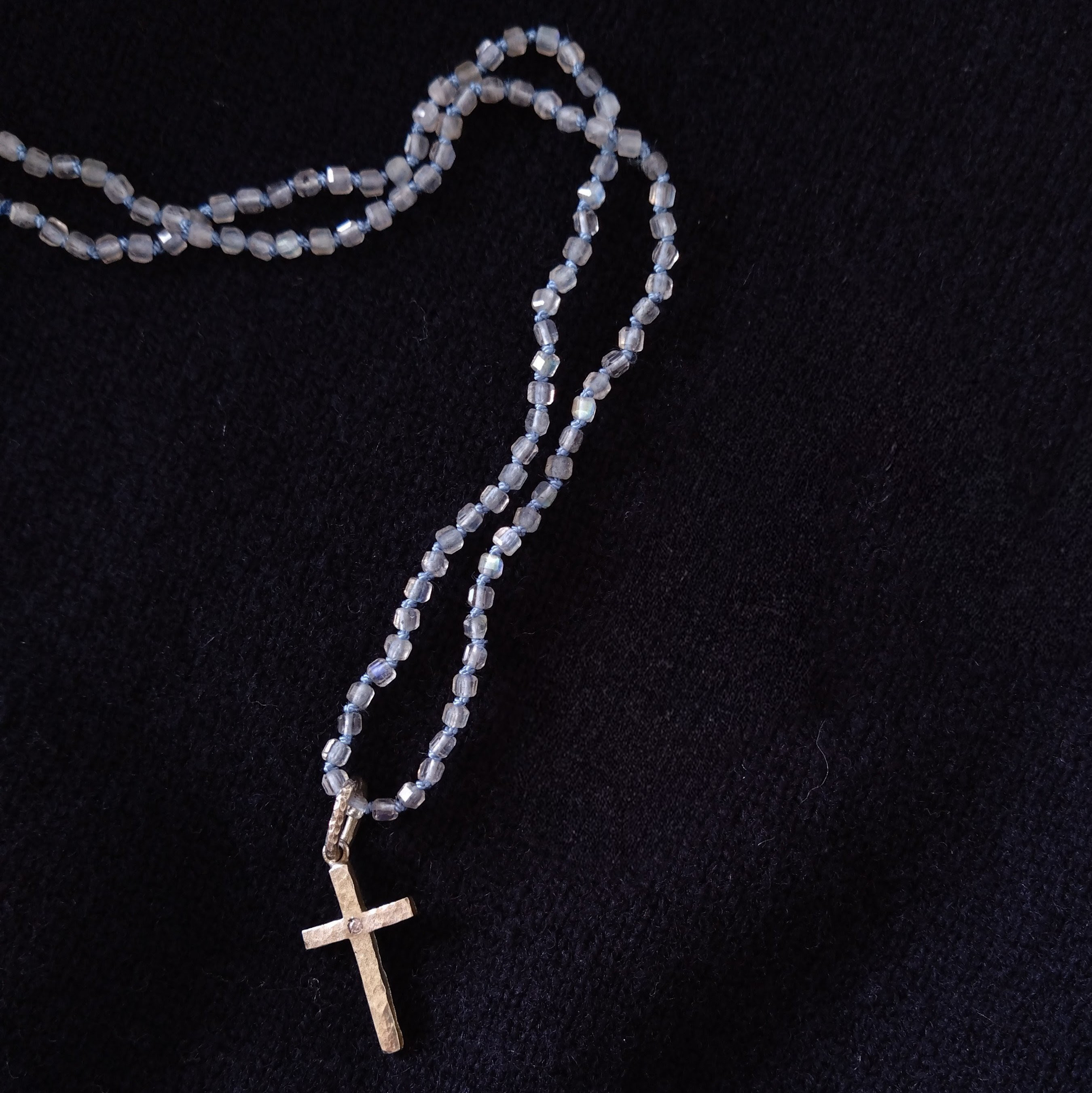 『crystal sugar』ラブラドライトのネックレス【14KGF】