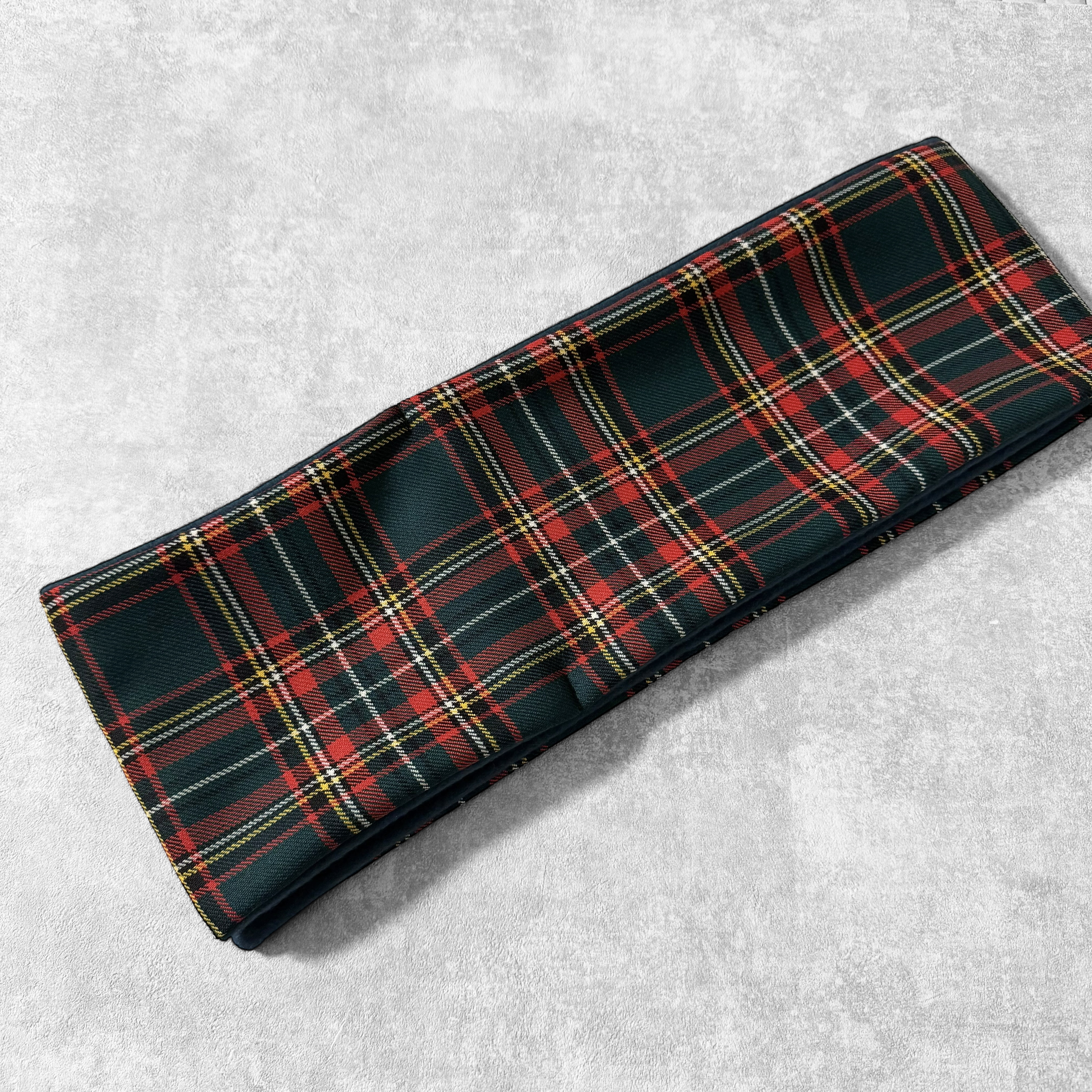 イタリア製/ヴァージンウール/タータンチェック◆コンパクトマフラー