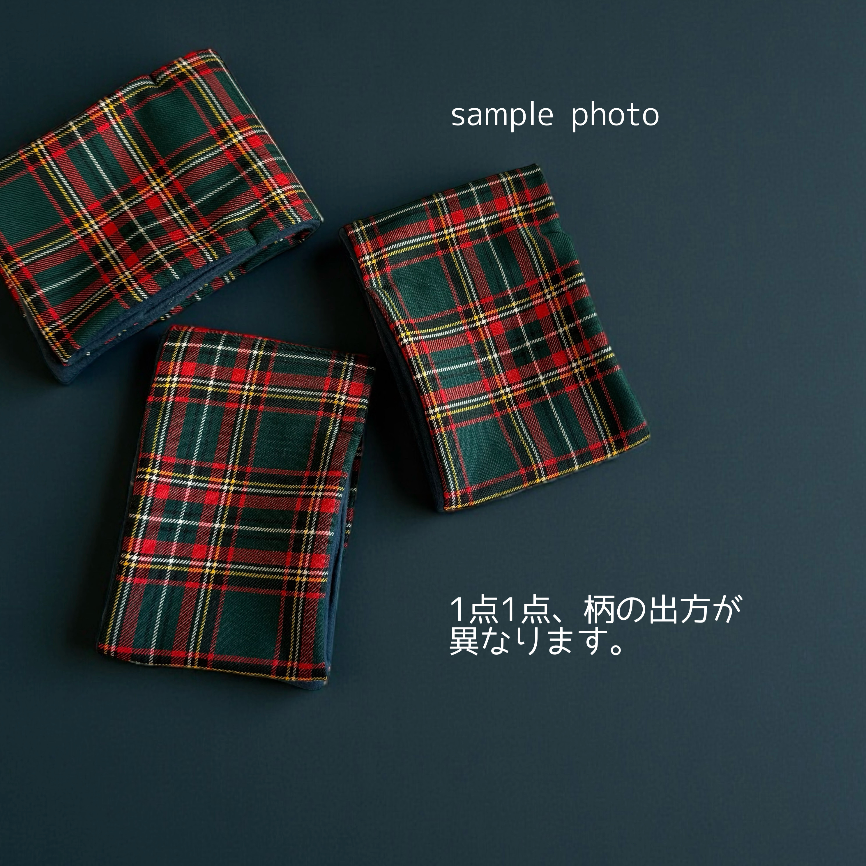 イタリア製/ヴァージンウール/タータンチェック◆コンパクトマフラー