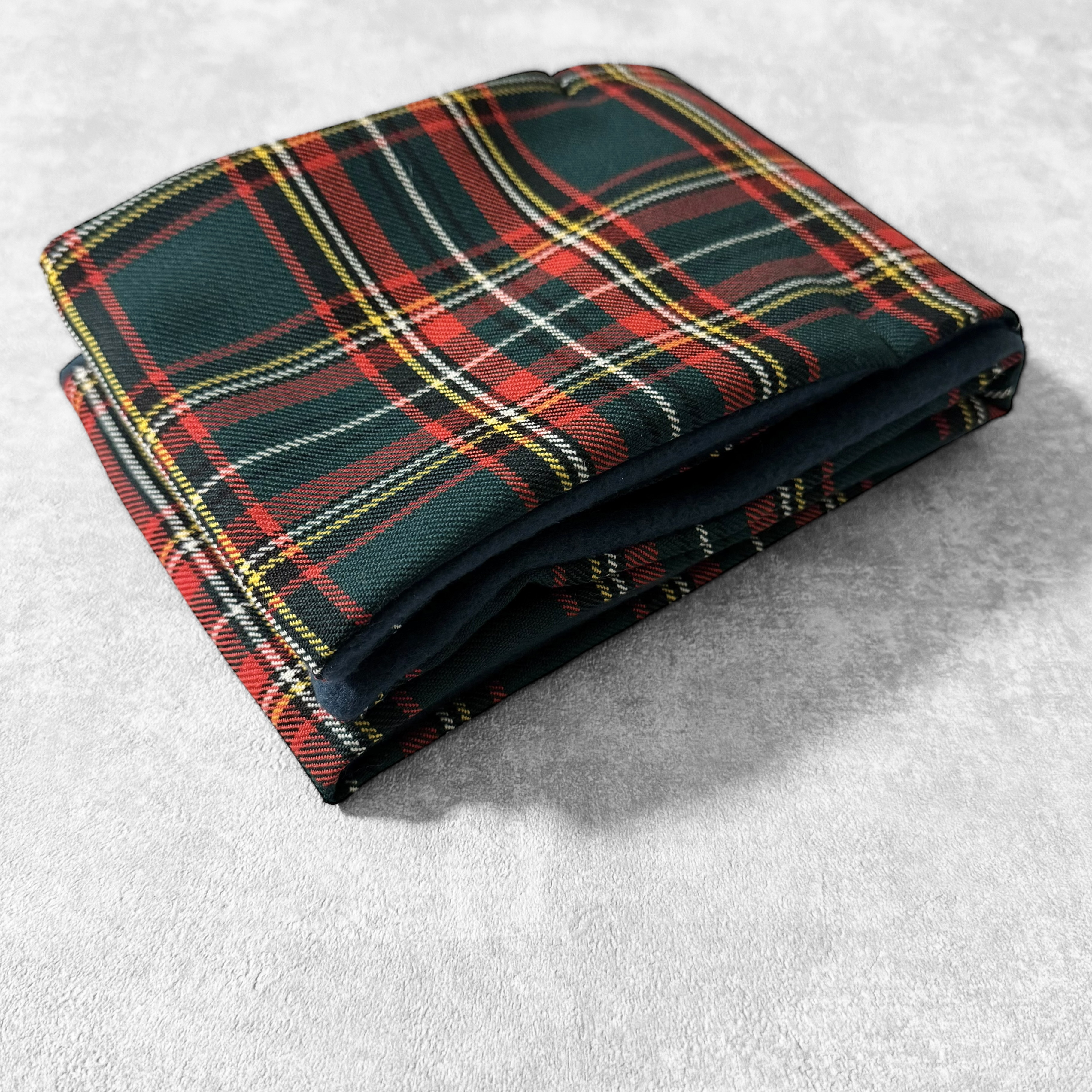 イタリア製/ヴァージンウール/タータンチェック◆コンパクトマフラー