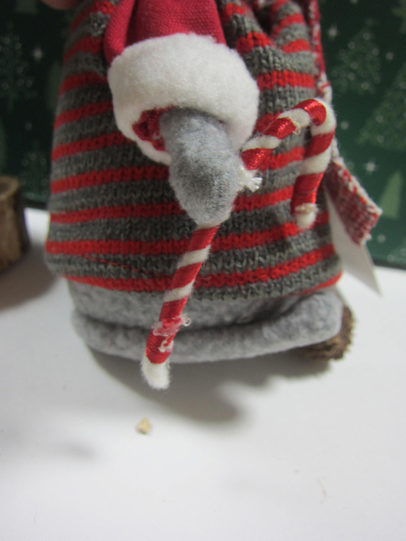 3点セット+αネズミたちのクリスマス　東方の博士たち　イエスを拝む　ポインセチアを持ったネズミ　置き物　ぬいぐるみ 12枚目の画像