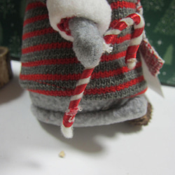 3点セット+αネズミたちのクリスマス　東方の博士たち　イエスを拝む　ポインセチアを持ったネズミ　置き物　ぬいぐるみ 9枚目の画像