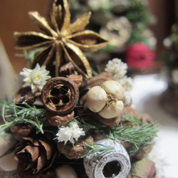 3点セット松ぼっくりのクリスマスツリー　降誕祭　イエスキリスト生誕　ユーカリ 6枚目の画像