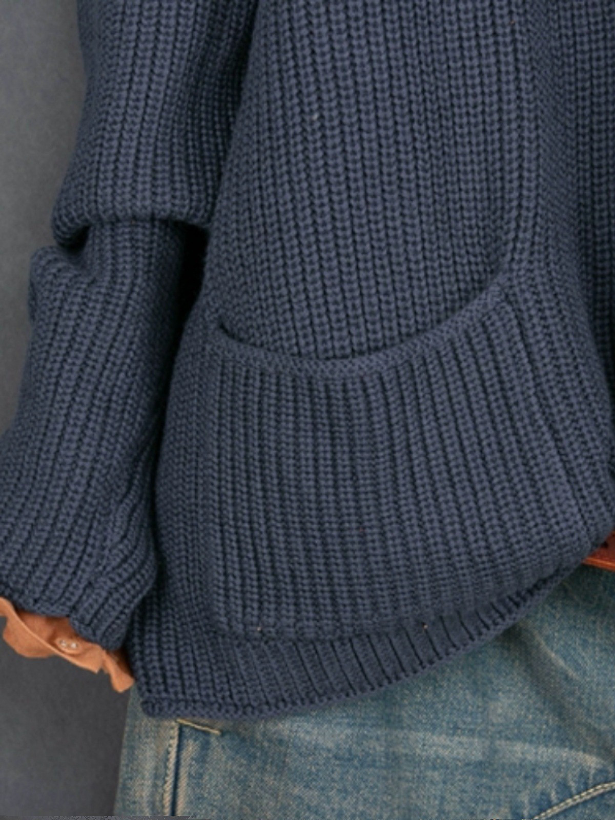 レディース ニットカーディガン サイドスリット コットン 長袖 アウター トップス