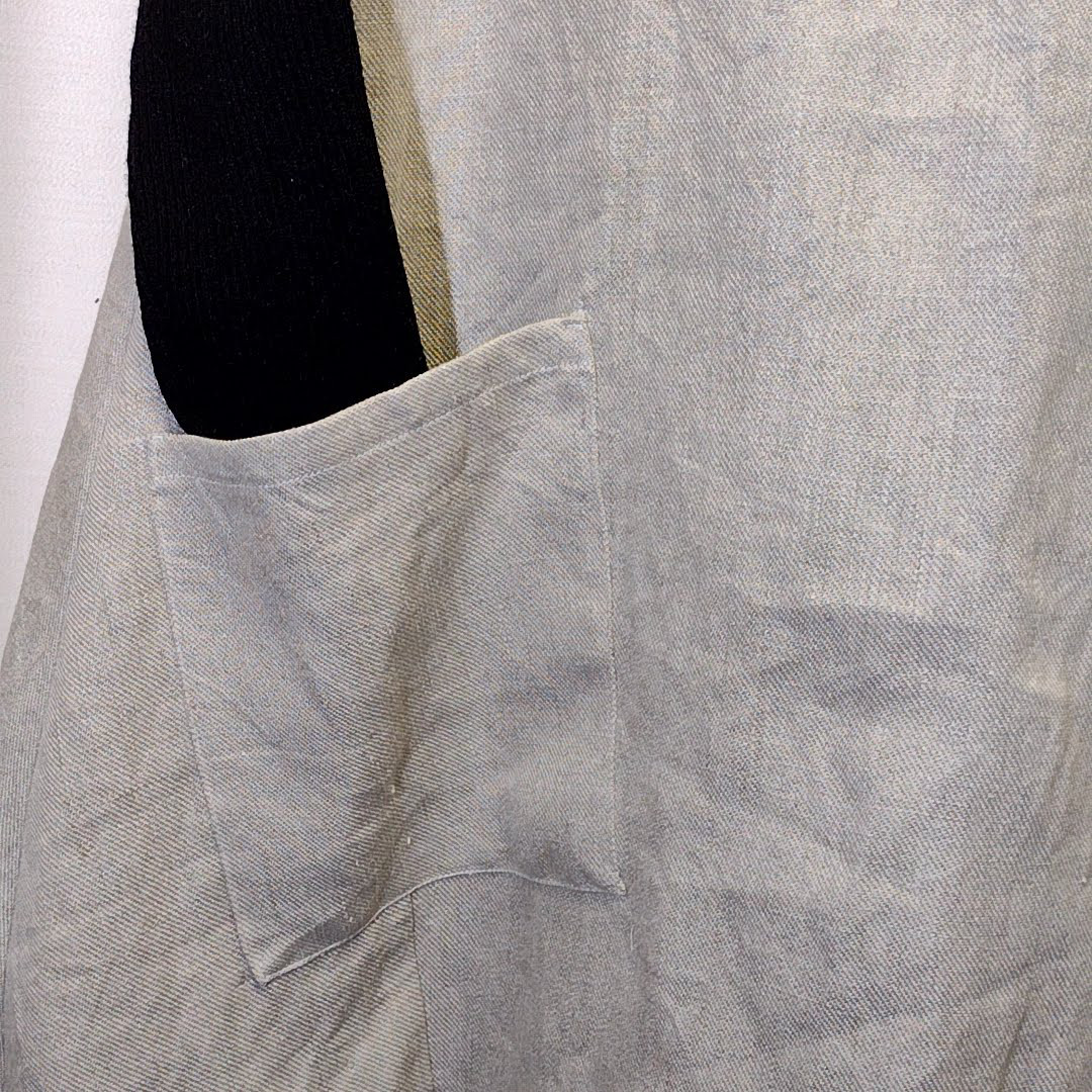 【厚手 リネン100】バルーンワンピ　袖なし◆生成り◆ウィンターリネン（厚手15番手）◆M・Ｌ・ＬＬ　～ワンピース～