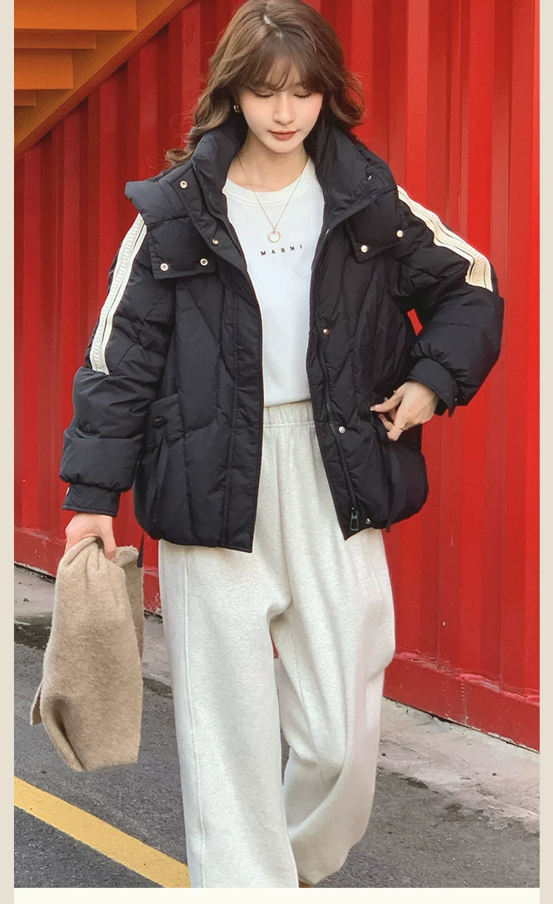 カーディガン トレーナー コート ジャケット 裏起毛 秋冬黒ふわふわ裏起毛ニットフード付きロングコート 受注制作 通勤