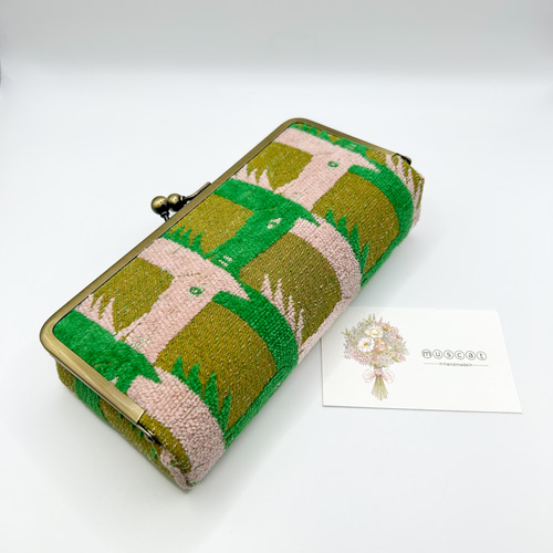 Mini⚮̈ ミナペルホネン/ボックスがま口•大/（口金18㎝）2点まとめ Mini⚮̈ ミナペルホネン/ボックスがま口•大/（口金18㎝）2点まとめ