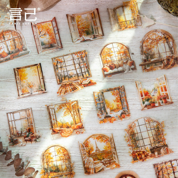 1690コラージュ　ステッカー　素材　コレクション　海外 6種セット 5枚目の画像