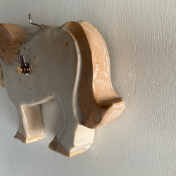 馬の掛け時計（栗毛）（陶製） 4枚目の画像