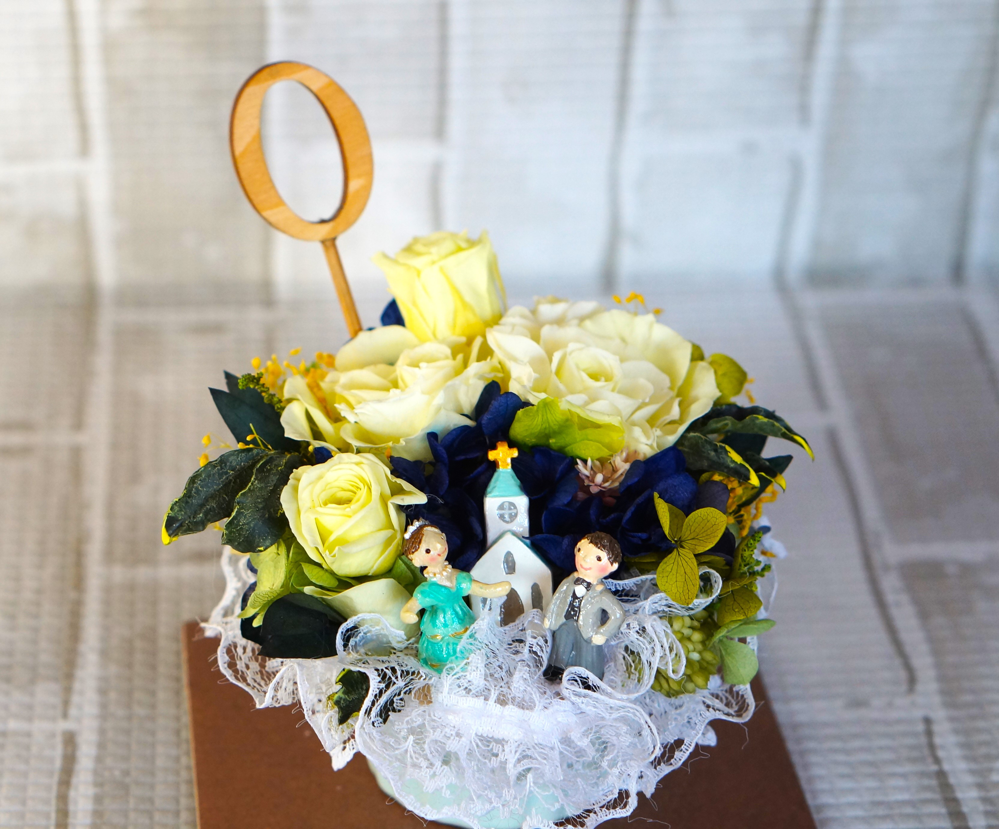 可愛いプリザーブドフラワー・記念日・ギフト・アリス