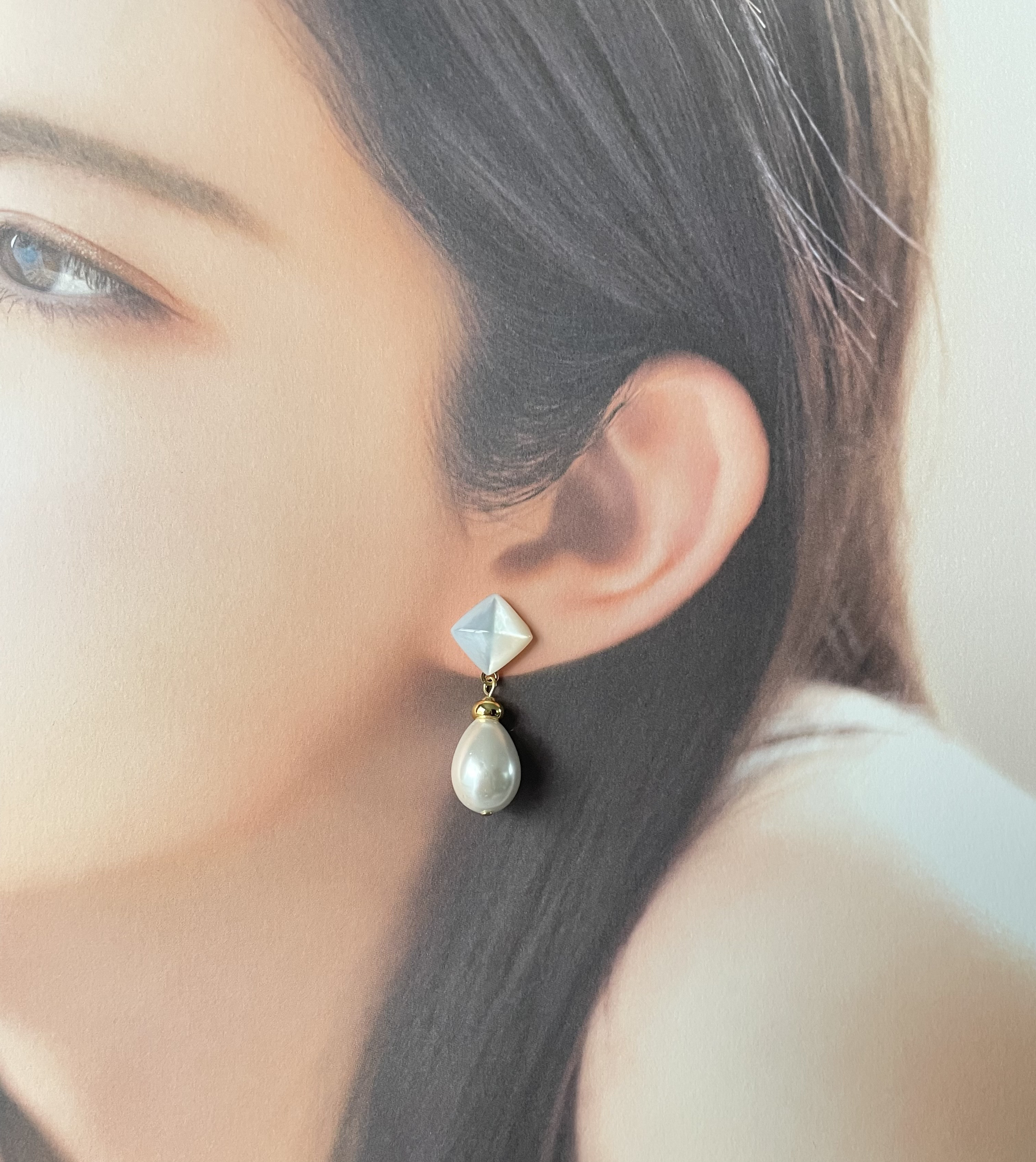 Creema限定新春福袋(竹)＊サボンシェルパールセット＊選べるGold/Silver卒業式・入学式＊金属アレルギー対応