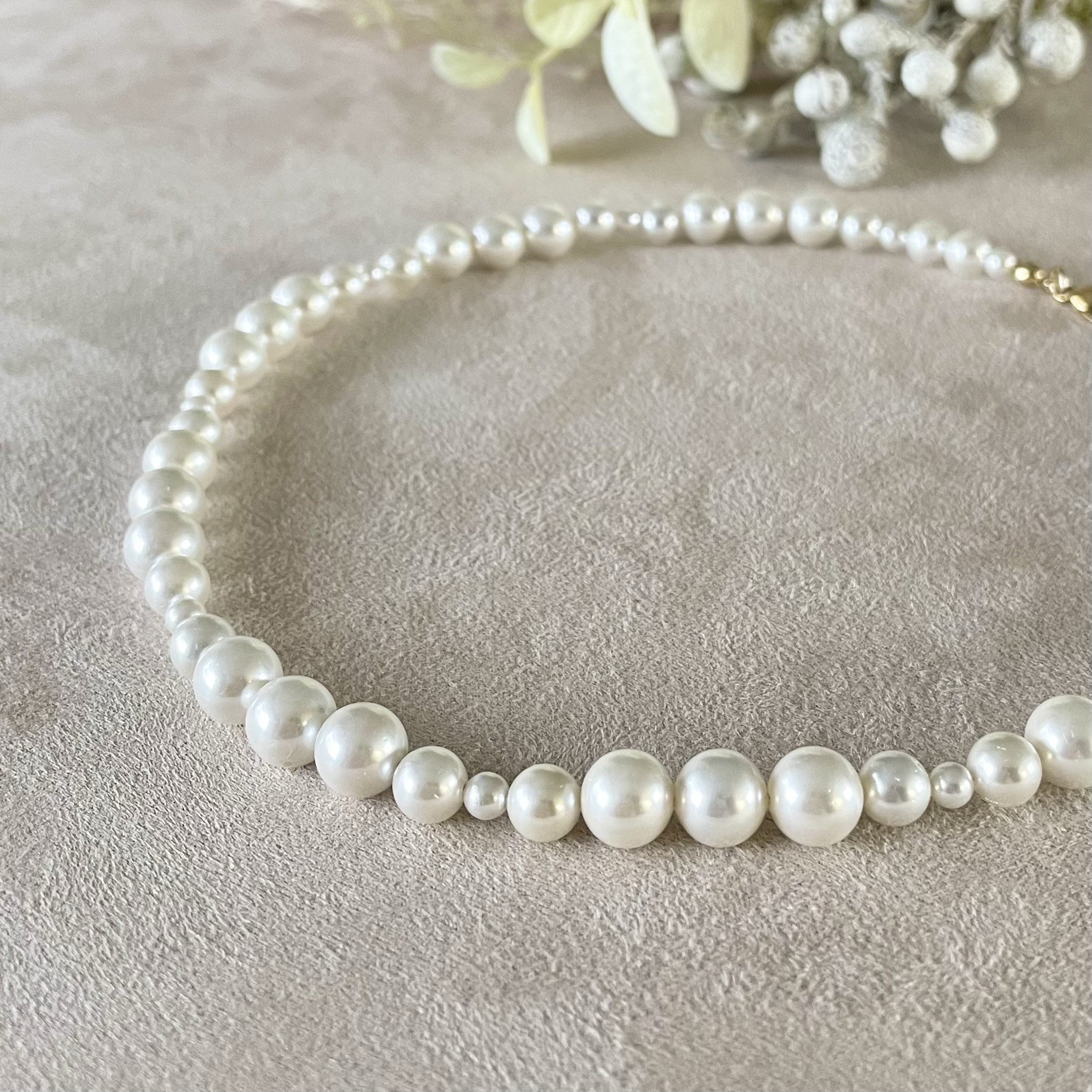 Creema限定新春福袋(竹)＊サボンシェルパールセット＊選べるGold/Silver卒業式・入学式＊金属アレルギー対応