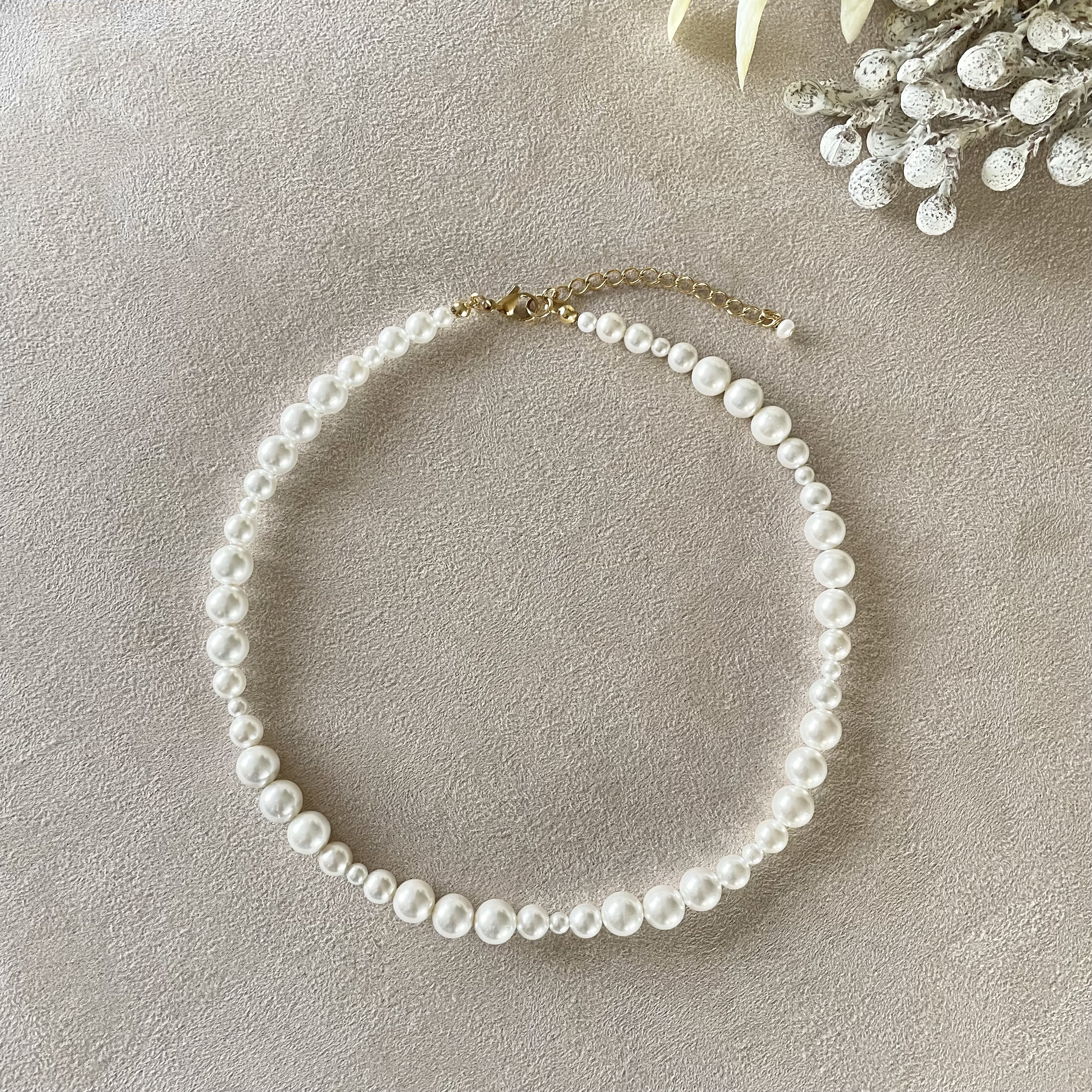 Creema限定新春福袋(竹)＊サボンシェルパールセット＊選べるGold/Silver卒業式・入学式＊金属アレルギー対応