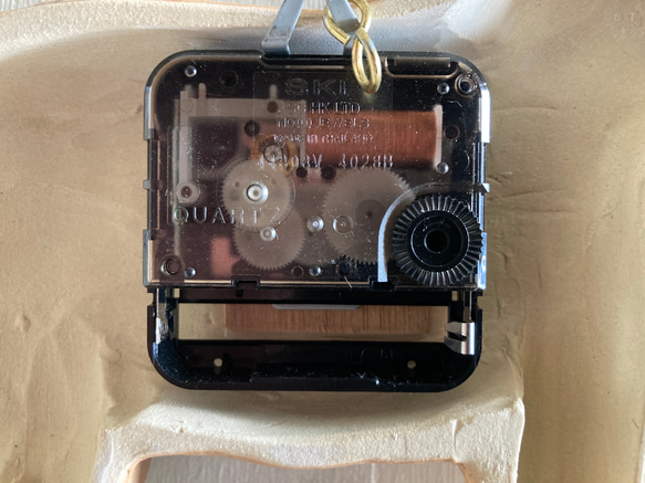 馬の掛け時計（青たてがみ）（陶製） 7枚目の画像