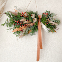 パンパスグラスのガーランド ドライフラワー 横長スワッグ スワッグ