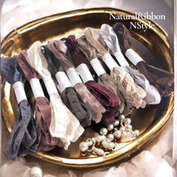 4色□各1.5 M くしゅくしゅリボン その他オーダーメイド アンティーク