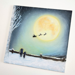 月あかり 心を沈め癒しのひとときを・・ チョークアート【原画