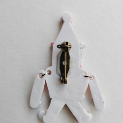 『じいじ、じーっ』クリスマスブローチ　クリスマスツリー　オーナメント　緑ベスト 4枚目の画像