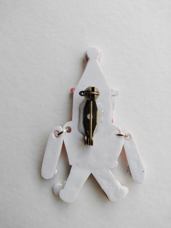 『じいじ、じーっ』クリスマスブローチ　クリスマスツリー　オーナメント　緑ベスト 4枚目の画像