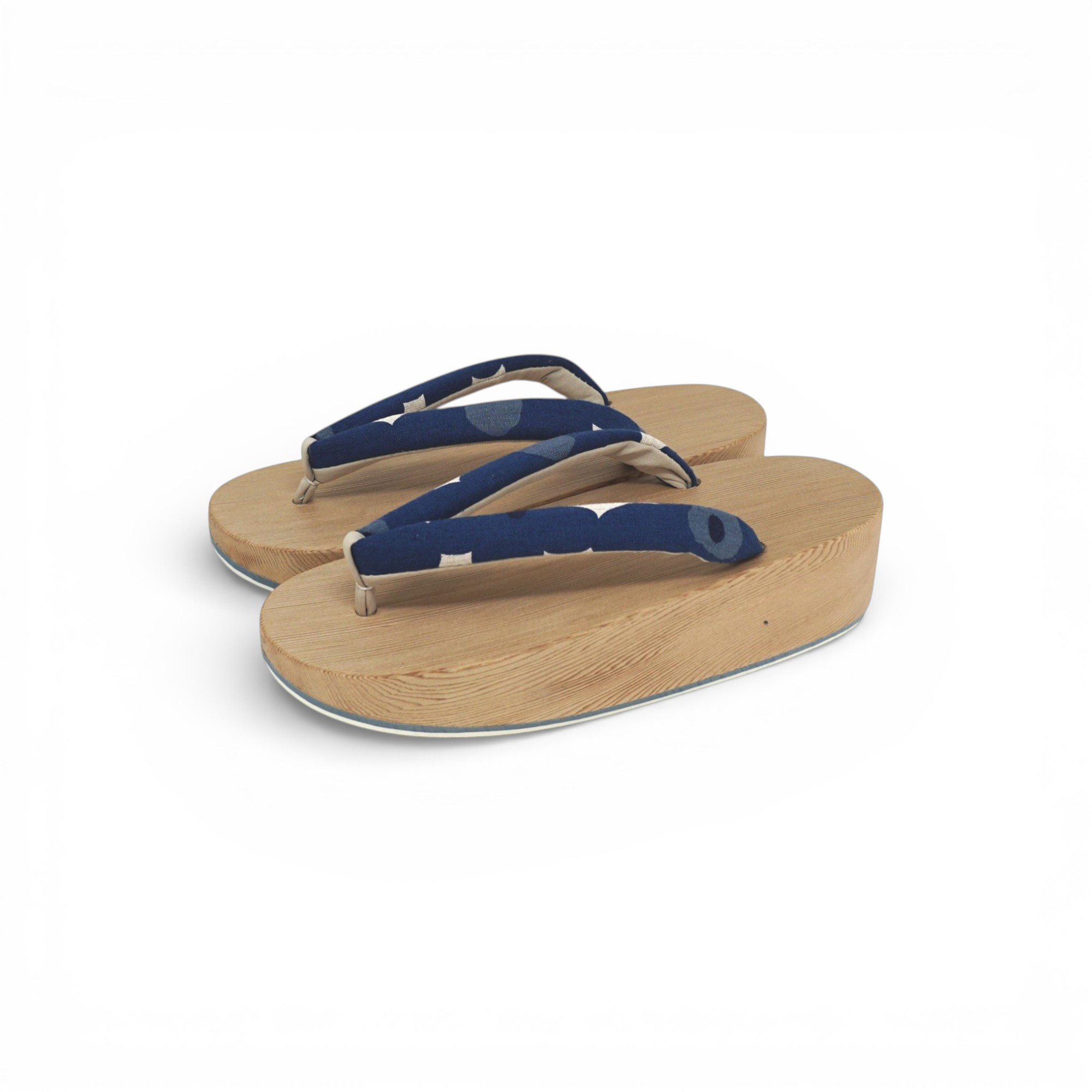 女性 下駄台 木曽ねずこ 舟形下駄　北欧調 モダン花緒