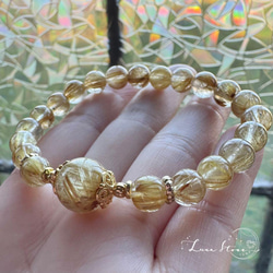 アクアマリン シリカ 11mm 天然石 ブレスレット ブレスレット