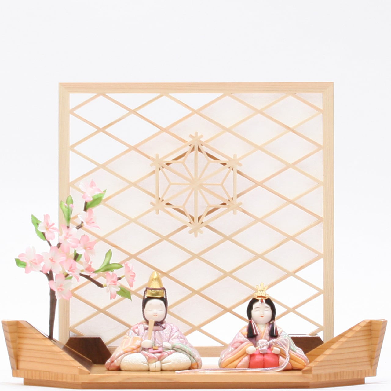 雛人形｜コンパクト｜おしゃれ｜木目込み｜収納｜作家｜伝統工芸士 清雅雛（せいがびな）京都西陣織