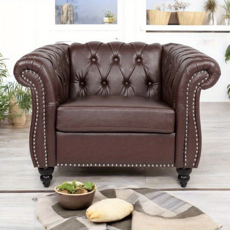 ソファ モダンデコ 1人 一人暮らし一人 動かない クッション 北欧 チェア ピッグチェスターフィールドチェア 中世